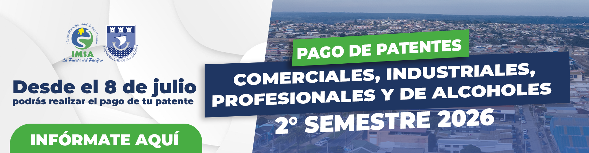 Municipio inicia proceso de renovación de patentes comerciales correspondientes al segundo semestre de 2026