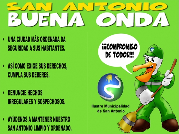 Municipio San Antonio invita a participar en campaña  “SAN ANTONIO BUENA ONDA”