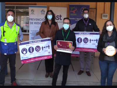 2.500 se&ntilde;al&eacute;ticas y material preventivo de COVID-19 entreg&oacute; IST San Antonio a establecimientos educacionales municipales de la comuna