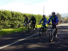 Cuncum&eacute;n fue escenario de gran Cicletada Familiar