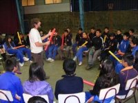Escuela Padre Andre Coindre. A trav&eacute;s de la m&uacute;sica promueven la sana convivencia y la disciplina entre estudiantes